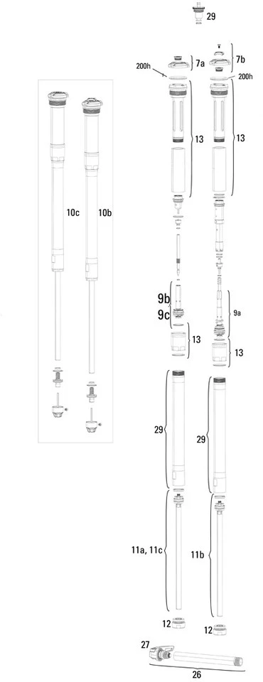 ROCKSHOX Repuestos Pike (A1-A2 / 2014-2017) 27,5" - Imagen 2