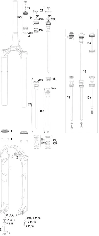 ROCKSHOX Repuestos Pike (A1-A2 / 2014-2017) 27,5" - Imagen 3
