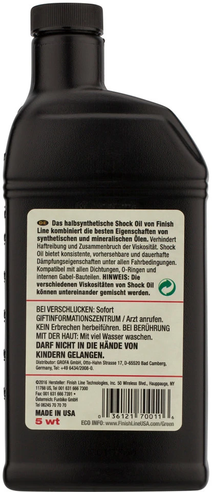 Finish Line Aceite Para Horquilla De Suspensión Shock Oil 475 Ml - Imagen 3