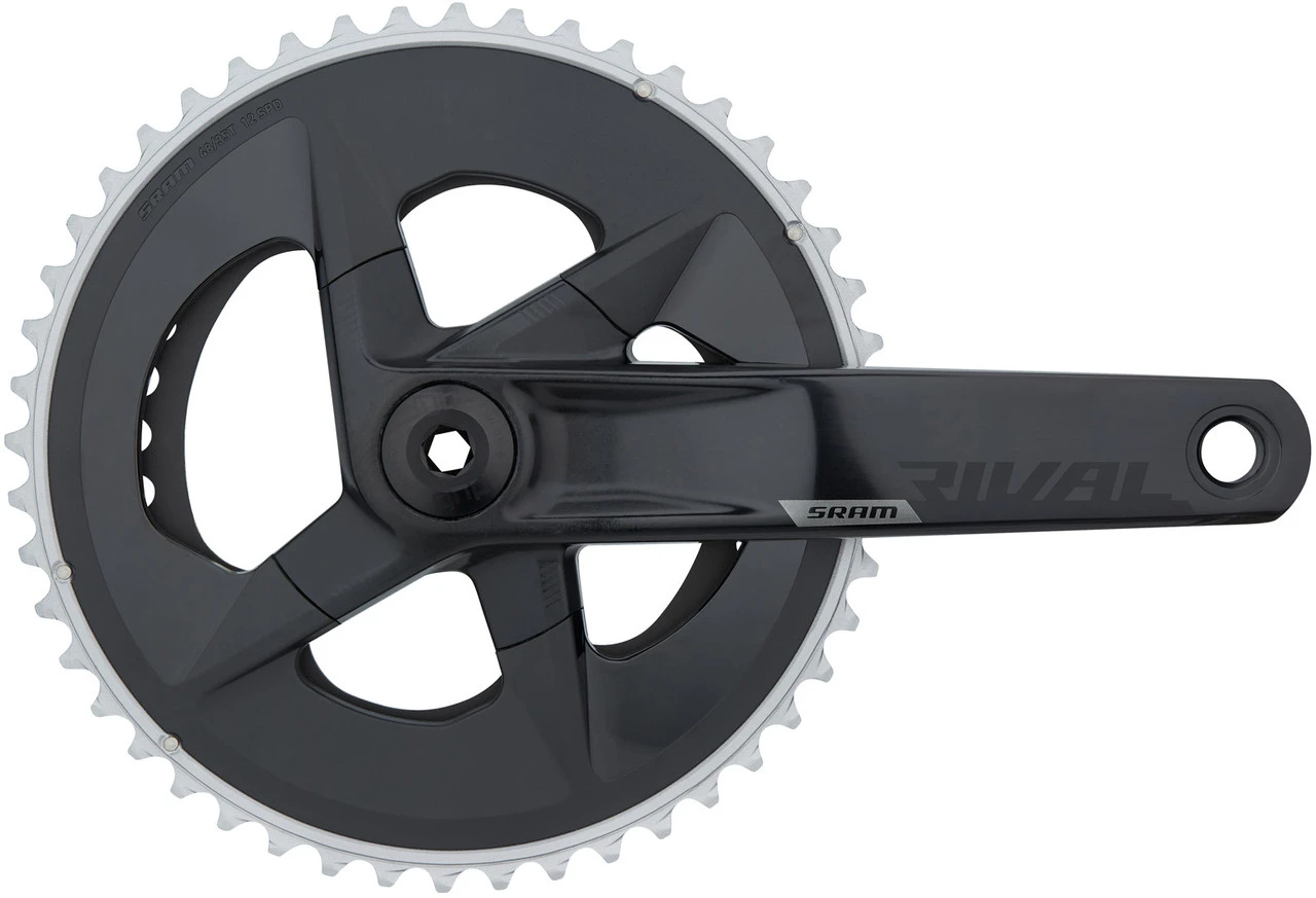 SRAM Juego De Bielas C. Potenciómetro Rival DUB 2x12 Velocidades Powermeter